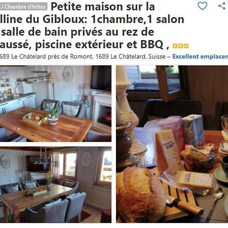 Petite Maison Sur La Colline Du Gibloux: 1Chambre,1 Salon Et Salle De Bain Prives Au Rez De Chausse, Piscine Exterieur Et Bbq , Le Châtelard-Montreux Exteriér fotografie